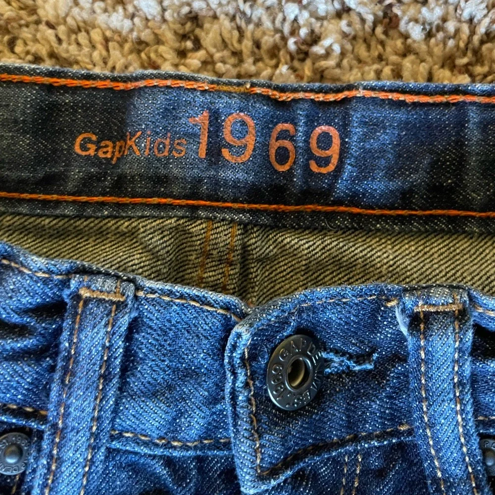 Gap Kids 1969 Original Dark Wash Denim Jeans Size 12 Slim EUC